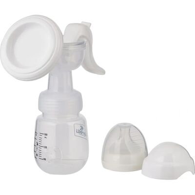 Lorelli Weiß Handmilchpumpe - Handpumpe, 180 ml Flasche, Ergonomischer Griff Lorelli Weiß Handmilchpumpe - Handpumpe, 180 ml Flasche, Ergonomischer Griff