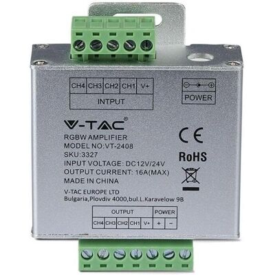 V-TAC VT-2408 Signalförstärkare - Tillbehör för LED-strips V-TAC VT-2408 Signalförstärkare - Tillbehör för LED-strips