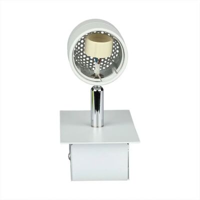V-TAC Faretto da binario bianco regolabile - Interno GU10 LED - 140x75mm V-TAC Faretto da binario bianco regolabile - Interno GU10 LED - 140x75mm