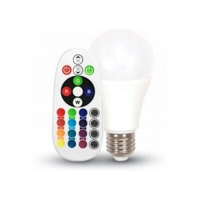 V-TAC VT-2022 Lampada LED RGB Risparmio Energetico - 6W, E27, Dimmerabile V-TAC VT-2022 Lampada LED RGB Risparmio Energetico - 6W, E27, Dimmerabile