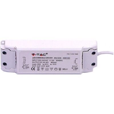 V-TAC 29W LED Voeding IP20 V-TAC 29W LED Voeding IP20