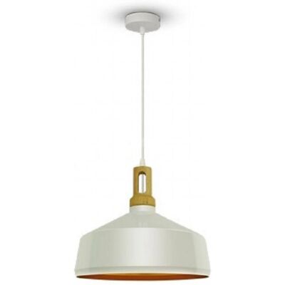 Lampadario in Legno Bianco V-TAC - Max 60W, E27, Interni Lampadario in Legno Bianco V-TAC - Max 60W, E27, Interni