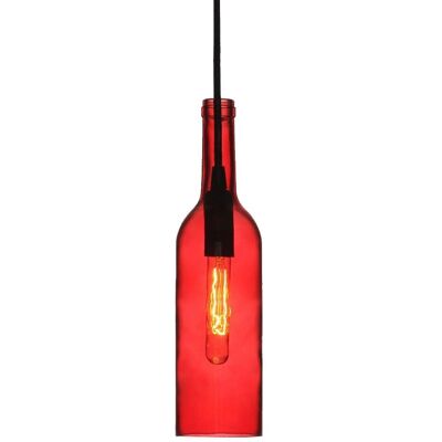 V-TAC VT-7558 R Roter Glasflaschen-Pendelleuchte - E14 Max 60W V-TAC VT-7558 R Roter Glasflaschen-Pendelleuchte - E14 Max 60W