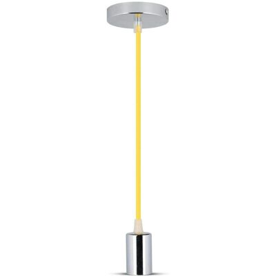 V-TAC VT-7338 Lampadario Cromato - Cavo Giallo E27 V-TAC VT-7338 Lampadario Cromato - Cavo Giallo E27