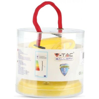 V-TAC VT-7998 Hängeleuchte Porzellan Gelb 1m E27 IP20 V-TAC VT-7998 Hängeleuchte Porzellan Gelb 1m E27 IP20