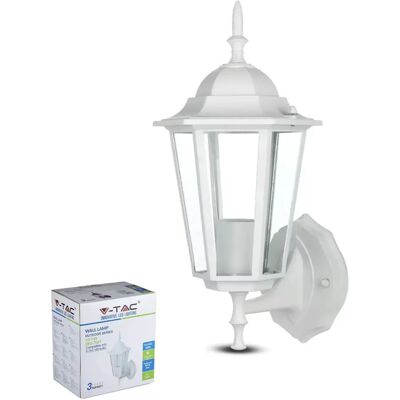 V-TAC Lampe Murale LED Blanche - IP44, E27, 60W Max - Publicité V-TAC Lampe Murale LED Blanche - IP44, E27, 60W Max - Publicité