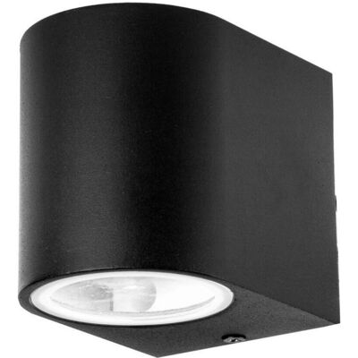 V-Tac VT-7651 Portalampada Led Portafaretto Da Parete In Alluminio Satinato Nero Da Muro Rotondo Gu10 Ip44 - Sku 7508 V-Tac VT-7651 Portalampada Led Portafaretto Da Parete In Alluminio Satinato Nero Da Muro Rotondo Gu10 Ip44 - Sku 7508