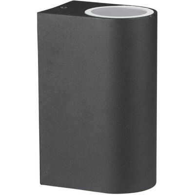 V-tac VT-7652 Lampada da muro rotonda esterna GU10 nera V-tac VT-7652 Lampada da muro rotonda esterna GU10 nera