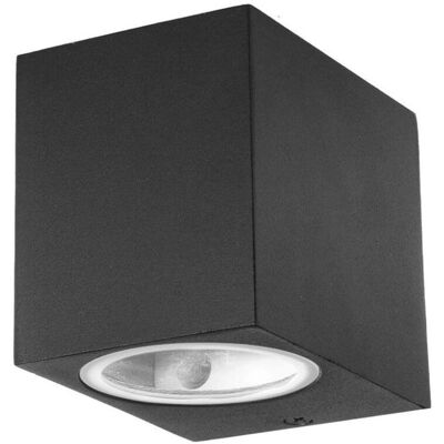 V-TAC Lampada da Parete Satinata Nera - IP44 Impermeabile GU10 V-TAC Lampada da Parete Satinata Nera - IP44 Impermeabile GU10