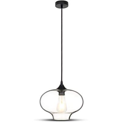 V-TAC Marca Lampada a Sospensione Moderna - Forma Artistica Trasparente - E27 - 1M V-TAC Marca Lampada a Sospensione Moderna - Forma Artistica Trasparente - E27 - 1M