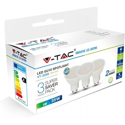 V-TAC 7271 Lámpara LED de ahorro energético - 6500K - 5W V-TAC 7271 Lámpara LED de ahorro energético - 6500K - 5W