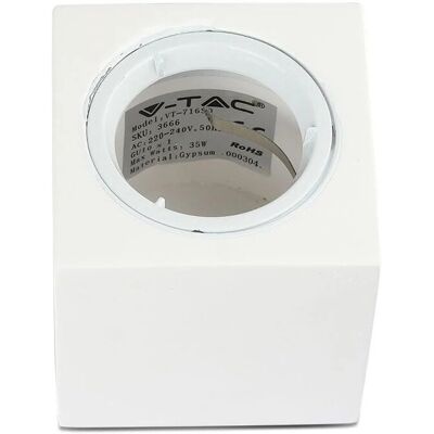 V-TAC VT-716SQ Corpo LED incassato - Montaggio a soffitto quadrato - GU10/IP20 V-TAC VT-716SQ Corpo LED incassato - Montaggio a soffitto quadrato - GU10/IP20