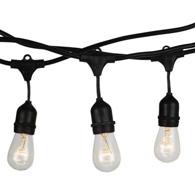 V-tac VT-713 Wodoodporny kabel oświetleniowy na zewnątrz - 15m, 15 mocowań E27 V-tac VT-713 Wodoodporny kabel oświetleniowy na zewnątrz - 15m, 15 mocowań E27