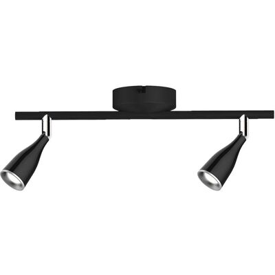 V-tac VT-810 Spot da soffitto - Nero - 2x 4.5W - 3000K - Regolabile V-tac VT-810 Spot da soffitto - Nero - 2x 4.5W - 3000K - Regolabile