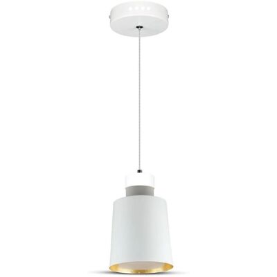 Lampadario moderno a sospensione 1M diffusore acrilico 7W 3000K Bianco Metallo Ф120mm VT-7333 Lampadario moderno a sospensione 1M diffusore acrilico 7W 3000K Bianco Metallo Ф120mm VT-7333