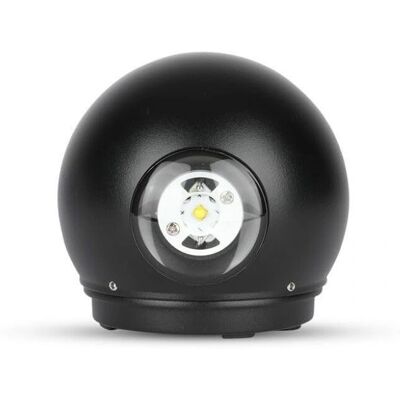 V-TAC VT-836 Lámpara de Pared - LED COB 6W, Negra, 110°/110°, IP65 V-TAC VT-836 Lámpara de Pared - LED COB 6W, Negra, 110°/110°, IP65