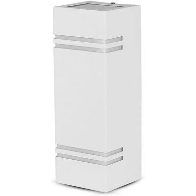 V-tac VT-7662 Lampada da parete esterna GU10 - Acciaio inossidabile - Bianco - IP44 V-tac VT-7662 Lampada da parete esterna GU10 - Acciaio inossidabile - Bianco - IP44