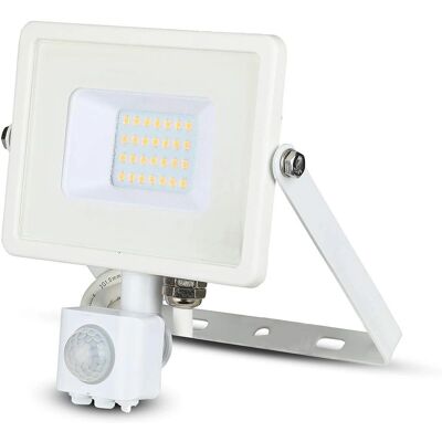 V-tac VT-20-S Projecteur LED avec Capteur - 20W, 1600 Lm, Blanc - Extérieur - Publicité V-tac VT-20-S Projecteur LED avec Capteur - 20W, 1600 Lm, Blanc - Extérieur - Publicité