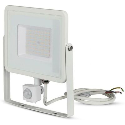 Proyector LED V-TAC 50W - Sensor de Movimiento, Blanco, IP65 Proyector LED V-TAC 50W - Sensor de Movimiento, Blanco, IP65