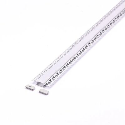 V-TAC Zilveren LED Profiel - Dubbele Strip 20.7mm - 2000mm V-TAC Zilveren LED Profiel - Dubbele Strip 20.7mm - 2000mm