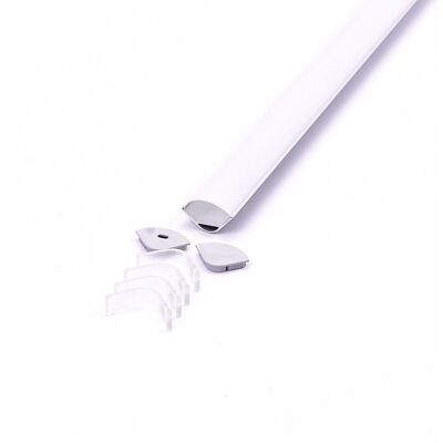 Profilo angolare in alluminio V-TAC per strisce LED - 2000mm, Argento, IP20 Profilo angolare in alluminio V-TAC per strisce LED - 2000mm, Argento, IP20