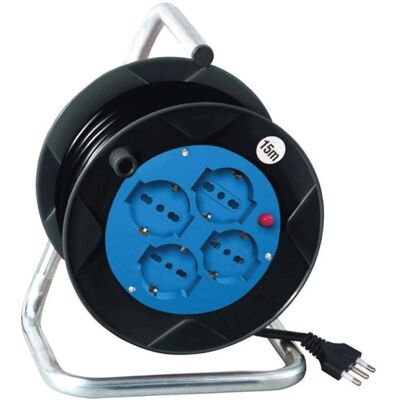 V-TAC Prolunga elettrica - 15m, 4 prese Schuko italiane, protezione sovraccarico V-TAC Prolunga elettrica - 15m, 4 prese Schuko italiane, protezione sovraccarico