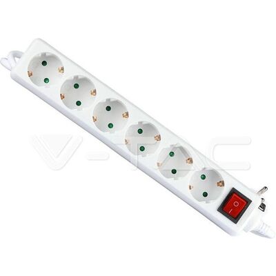 V-TAC VT-1115 Verlengsnoer - 5 Stopcontacten - Binnen Wit V-TAC VT-1115 Verlengsnoer - 5 Stopcontacten - Binnen Wit