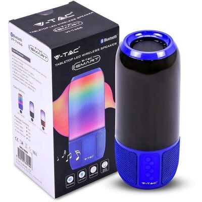 Haut-parleur Bluetooth V-tac VT-7456 - LED RVB - 2x3W Haut-parleur Bluetooth V-tac VT-7456 - LED RVB - 2x3W