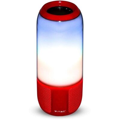 Bluetooth reproduktor V-tac VT-7456 - RGB osvětlení - 2x3W - červený Bluetooth reproduktor V-tac VT-7456 - RGB osvětlení - 2x3W - červený