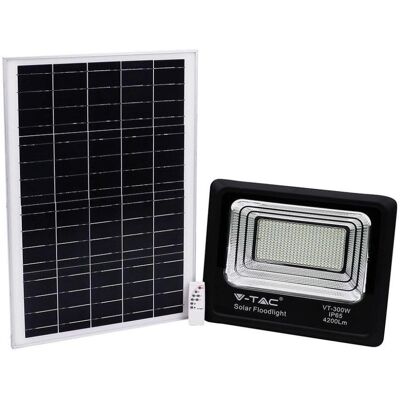 V-Tac 300W Faro Solare - IP65 Impermeabile - Nero V-Tac 300W Faro Solare - IP65 Impermeabile - Nero