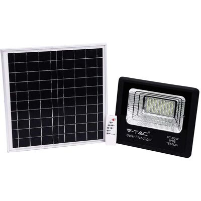 V-TAC 60W Solarfloodlight - Schwarz, IP65, Fernbedienung, Timer V-TAC 60W Solarfloodlight - Schwarz, IP65, Fernbedienung, Timer