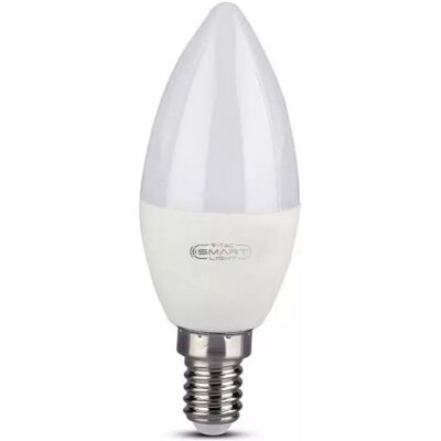 Lampadina vela intelligente RGB E14 - 4,5W, Dimmerabile, Controllo Wi-Fi Lampadina vela intelligente RGB E14 - 4,5W, Dimmerabile, Controllo Wi-Fi