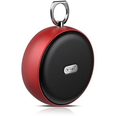 Altavoz Bluetooth portátil V-Tac VT-6211 - Compacto - Rojo Altavoz Bluetooth portátil V-Tac VT-6211 - Compacto - Rojo