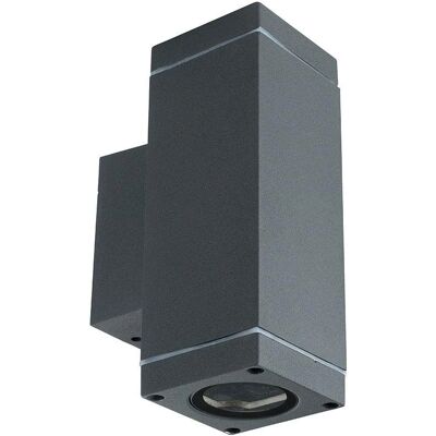 V-tac VT-842 Lampa ścienna zewnętrzna Up/Down - GU10 - Szara - IP44 V-tac VT-842 Lampa ścienna zewnętrzna Up/Down - GU10 - Szara - IP44