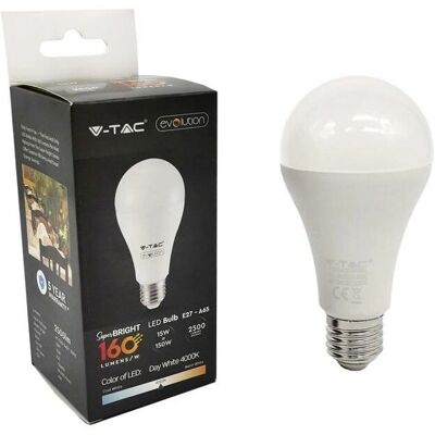 V-TAC Lampadina LED 15W A65 Bianco Naturale 4000K - Luce Interna V-TAC Lampadina LED 15W A65 Bianco Naturale 4000K - Luce Interna