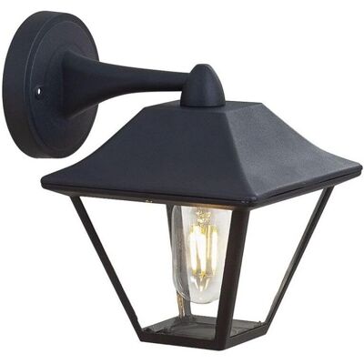 V-tac VT-843 Outdoor Garden Lantern Wall Light Black - IP44 V-tac VT-843 Outdoor Garden Lantern Wall Light Black - IP44