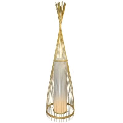 Lampada da terra in legno V-TAC VT-3100 - Finitura rattan - E27 - Interno Lampada da terra in legno V-TAC VT-3100 - Finitura rattan - E27 - Interno