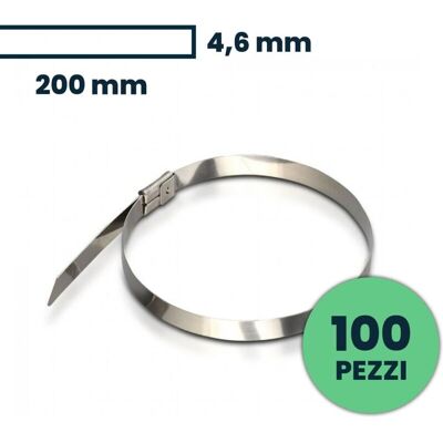 V-TAC 100 Fascette in acciaio inossidabile - Accessori per la gestione dei cavi V-TAC 100 Fascette in acciaio inossidabile - Accessori per la gestione dei cavi