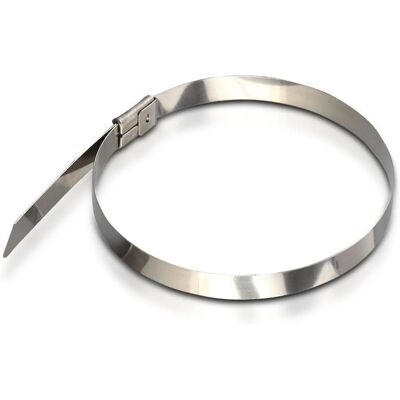 V-TAC Fascette in Acciaio Inox - 350mm, 60kg, 100 pezzi V-TAC Fascette in Acciaio Inox - 350mm, 60kg, 100 pezzi