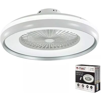 Ventilatore da soffitto V-TAC VT-5022 con luce LED - 45W Bianco grigio 3-in-1 Ventilatore da soffitto V-TAC VT-5022 con luce LED - 45W Bianco grigio 3-in-1