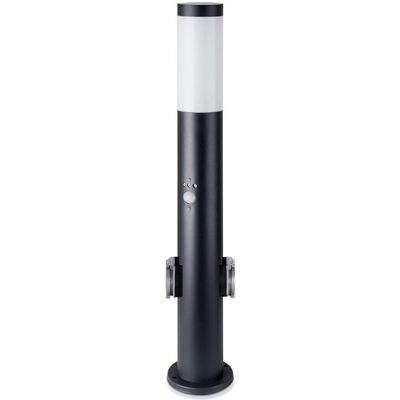 V-TAC Lámpara LED de Jardín 60 cm E27 Schuko 2 Enchufes Sensor Movimiento IP44 V-TAC Lámpara LED de Jardín 60 cm E27 Schuko 2 Enchufes Sensor Movimiento IP44