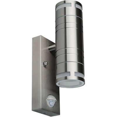 V-TAC VT-7632S Lampada da Parete Grigio Satinato IP44 2xGU10 Sensore V-TAC VT-7632S Lampada da Parete Grigio Satinato IP44 2xGU10 Sensore