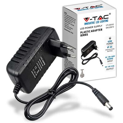 V-TAC VT-23044 Alimentatore - 42W 12V 3.5A IP44 V-TAC VT-23044 Alimentatore - 42W 12V 3.5A IP44