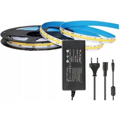 V-TAC LED-Streifen Set - 5M Warmweiß - Innen V-TAC LED-Streifen Set - 5M Warmweiß - Innen