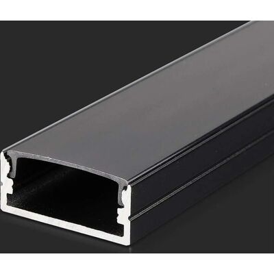 Profilo in alluminio V-TAC 2M per striscia LED Nero Installazione - Tipo LED Profilo in alluminio V-TAC 2M per striscia LED Nero Installazione - Tipo LED