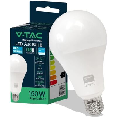 V-TAC Pro VT-233 Ampoule LED - Samsung SMD 20W E27 200° - Blanc V-TAC Pro VT-233 Ampoule LED - Samsung SMD 20W E27 200° - Blanc
