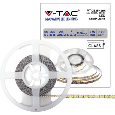 Taśma LED V-TAC VT-2835 - 5m Ciepła Biała - IP20 - SMD2835 Taśma LED V-TAC VT-2835 - 5m Ciepła Biała - IP20 - SMD2835