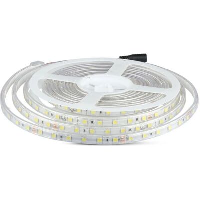 V-TAC VT-5050 Taśma LED - Wodoodporna 5m, 60 LED/m, 9W/m, 6400K V-TAC VT-5050 Taśma LED - Wodoodporna 5m, 60 LED/m, 9W/m, 6400K