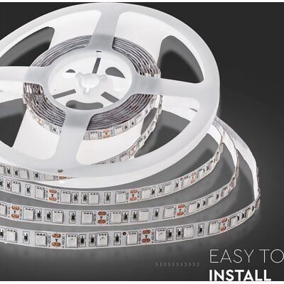 Striscia LED calda bianca V-Tac VT-5050 - 5m, IP20, 300 LED Striscia LED calda bianca V-Tac VT-5050 - 5m, IP20, 300 LED