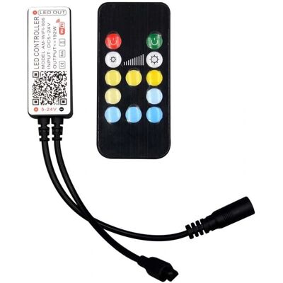 Controllore WiFi V-TAC VT-2427 - Cambio colore, 3IN1, 12V/24V, Telecomando IR Controllore WiFi V-TAC VT-2427 - Cambio colore, 3IN1, 12V/24V, Telecomando IR
